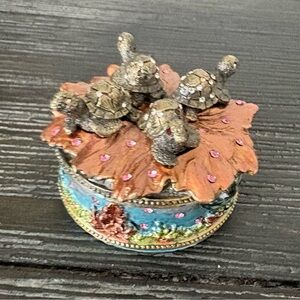 Decorative Turtle Trinket Box